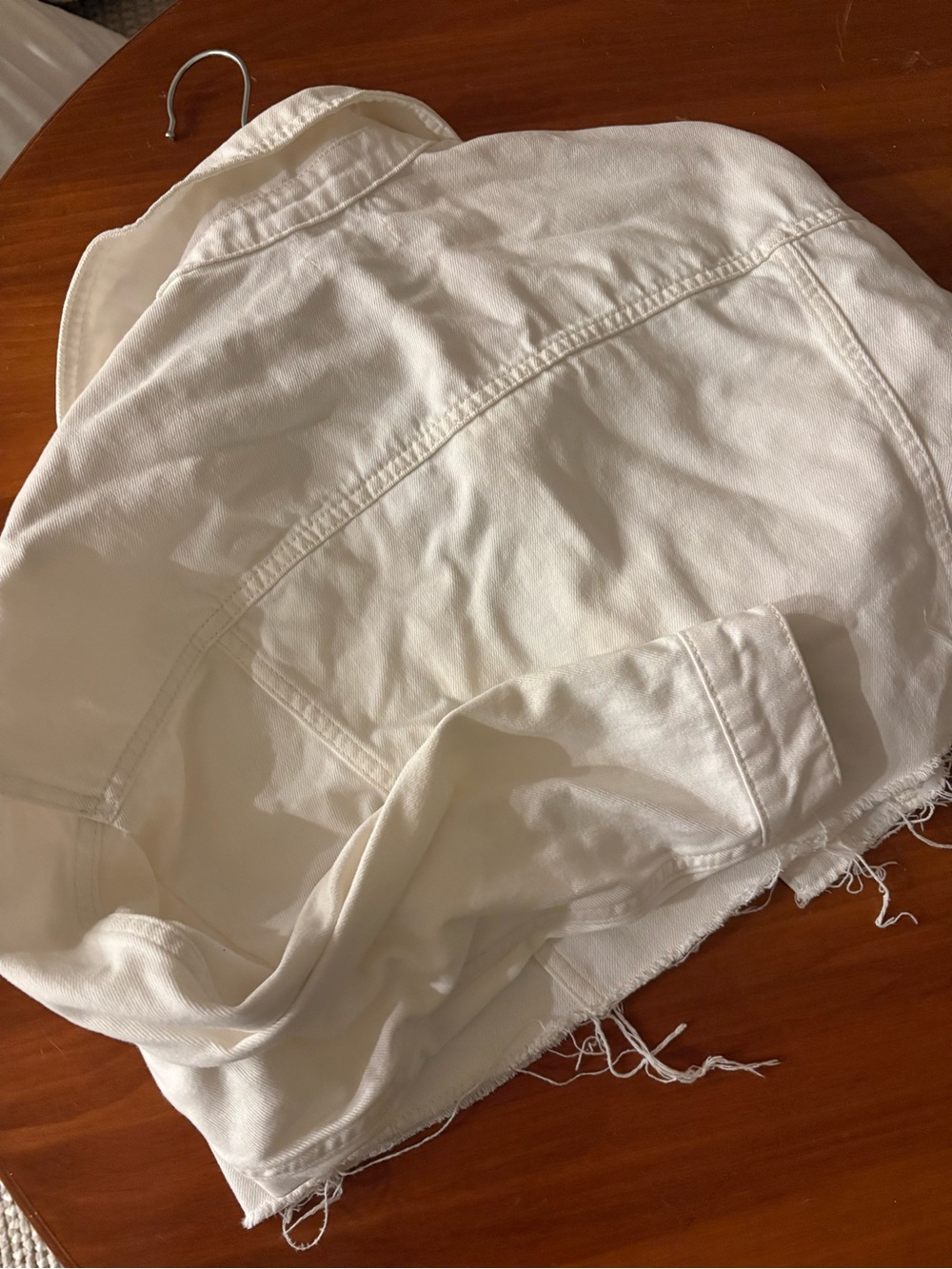 White jean jacket cropped - Top Shop